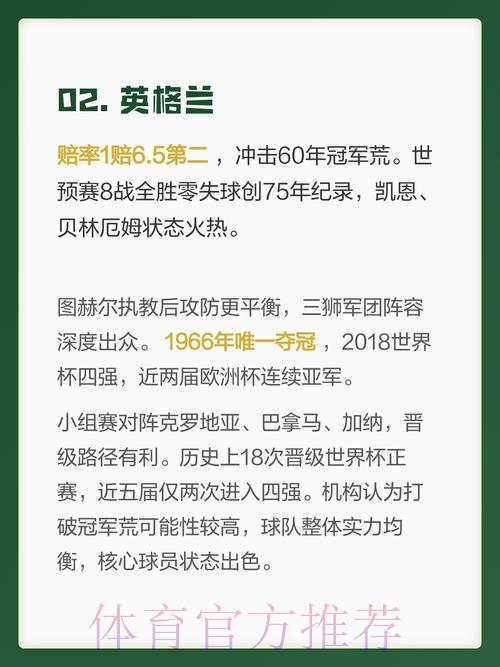 2026世界杯夺冠热门球队深度盘点与排名分析
